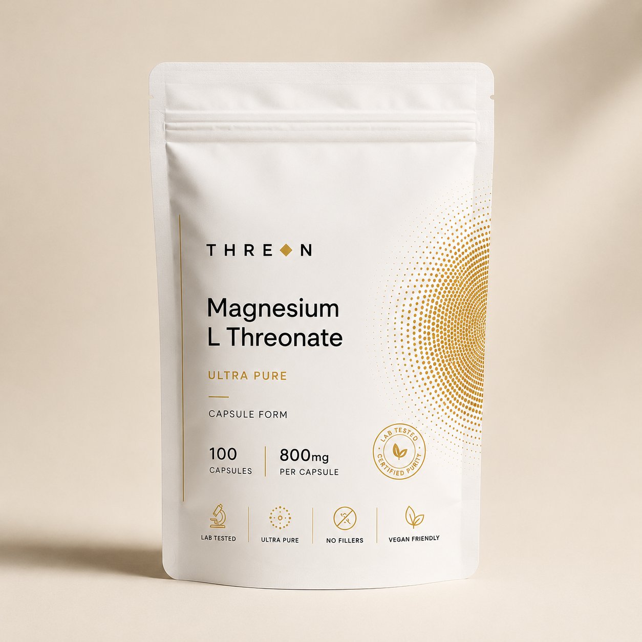 THREON Magnezijum L-Treonat — kapsule, 100 kapsula × 800mg